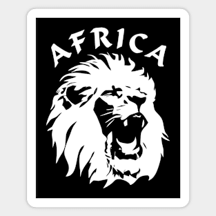 Roaring Lion Face | Africa Magnet